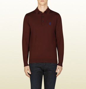 La maglieria : pullover collo polo.