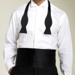 Cravattino da smoking. Cravattino nero. bianco è dedicato al frac.