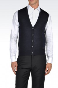 La maglieria : gilet in maglia.