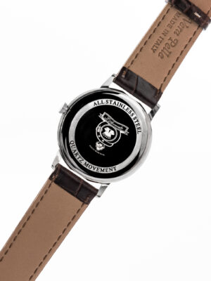 Orologio "Lingotto" - dettaglio fondello