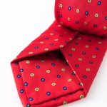 Cravatta Lapo Rosso- dettaglio lavorazione