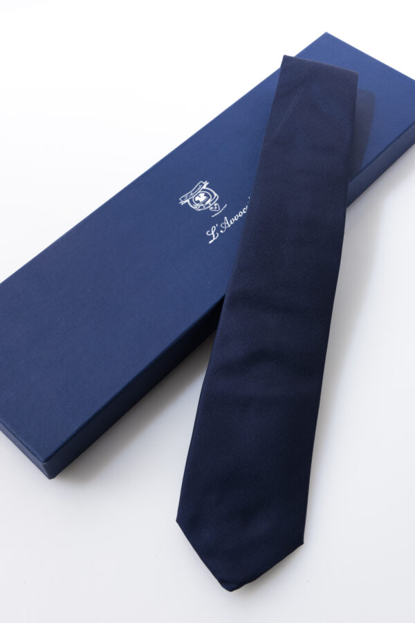Lined Tie – Gianni Blu  – and its packaging