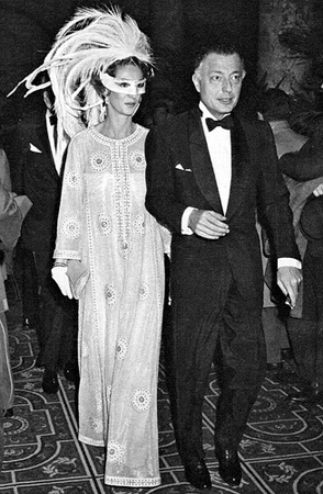 Giovanni Agnelli e Marella Caracciolo a New York al Black and White Ball di Thruman Capote nel 1966.