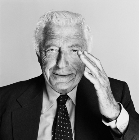Giovanni Agnelli in un ritratto di Bob Krieger.