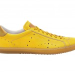 Santoni: sneaker in pelle sfoderata, colore giallo