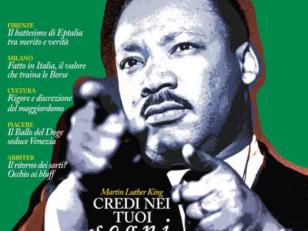 "Monsieur", la rivista dell'uomo extravagante - copertina n.131 Febbraio 2014