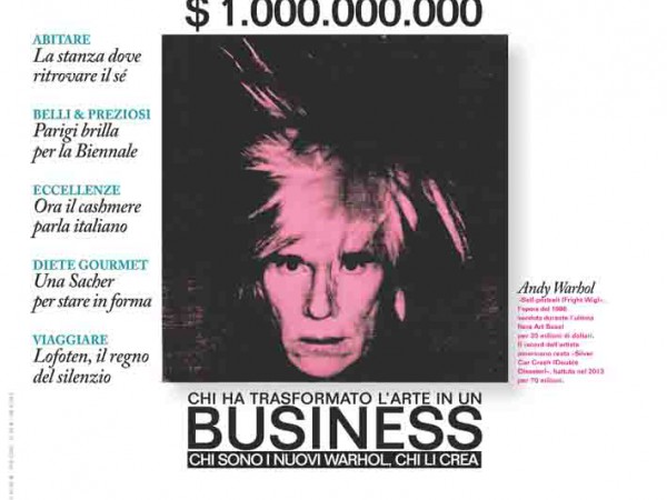 "Monsieur", la rivista dell'uomo extravagante - copertina n.138 Settembre 2014