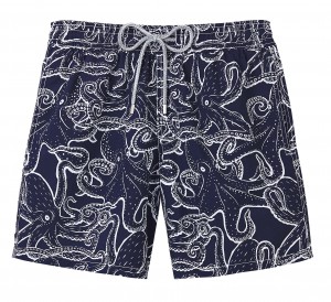 COSTUME MOOREA CON STAMPA POLPO, CINTURA ELASTICA, VILEBREQUIN (168 EURO,
