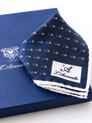 Pochette Mirafiori Lambretta, dettaglio logo e confezione