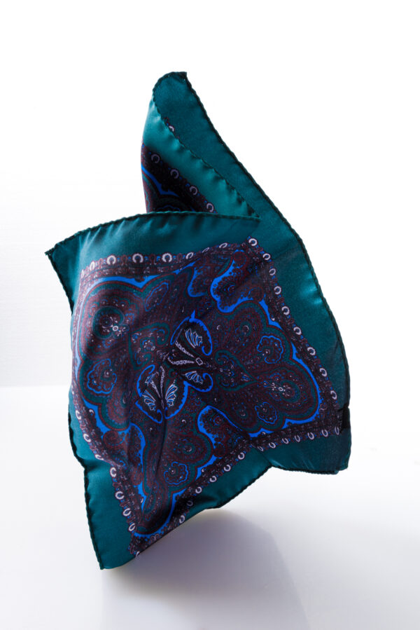 Pocket square MIRAFIORI green