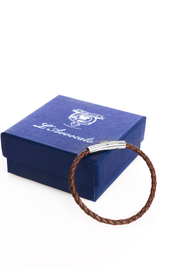 Bracciale skin cognac con confezione