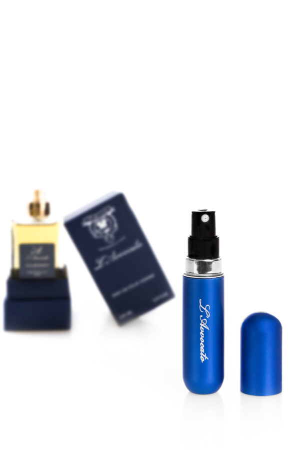 Portaprofumo Puff Blu – con logo L\\\’Avvocato inciso
