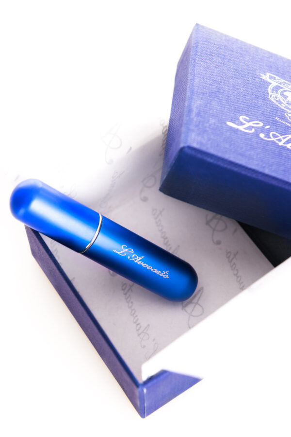 Portaprofumo Puff Blu  nella sua confezione