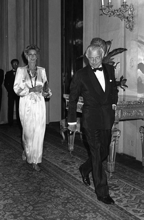Giovanni Agnelli and his wife Marella .