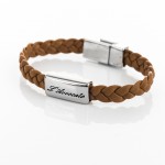 Bracciale in pelle Eddy cuoio