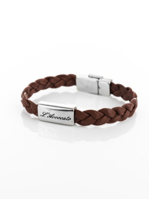 Bracciale in pelle Eddy marrone