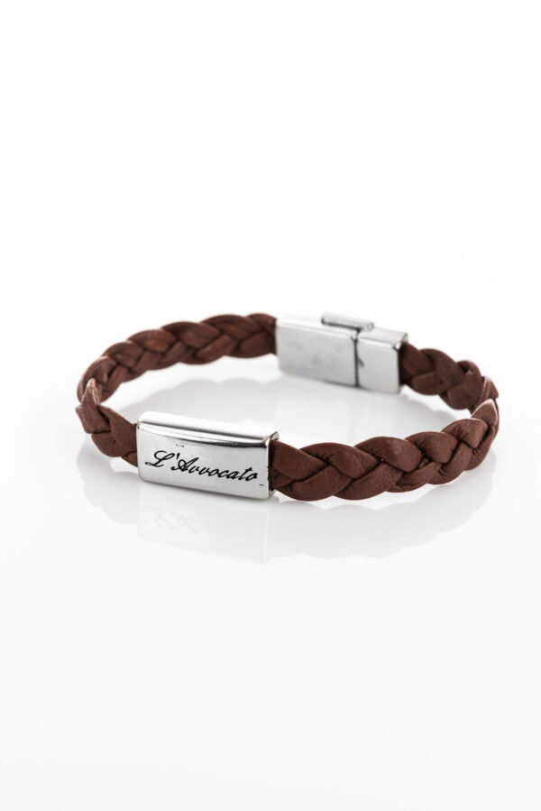 Bracciale in pelle Eddy marrone