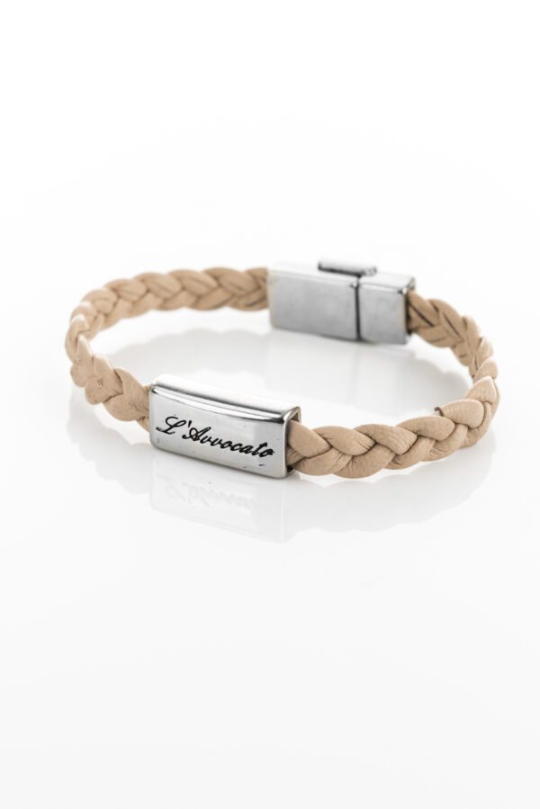 Bracciale in pelle Eddy naturale