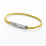 Bracciale in pelle Skin Giallo - L'Avvocato