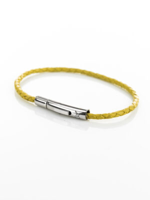 Bracciale in pelle Skin Giallo - L'Avvocato