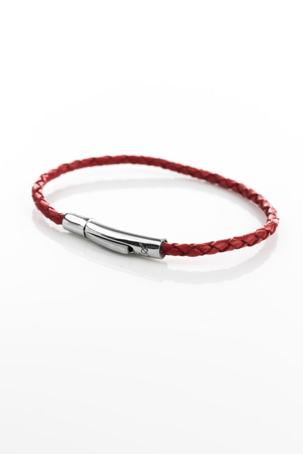 Vowen red leather bracelet “Skin”- L’Avvocato