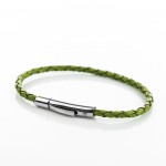 Bracciale in pelle Skin Verde -L'Avvocato