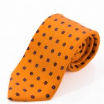 Cravatta Sette Pieghe Marella Arancione Fiamma