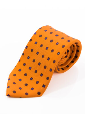 Cravatta Sette Pieghe Marella Arancione Fiamma