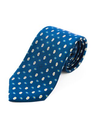 Cravatta Sette Pieghe Marella Blu di Prussia
