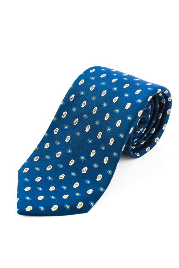 Cravatta Sette Pieghe Marella Blu di Prussia