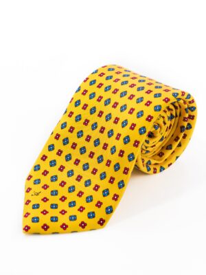Cravatta Sette Pieghe Marella Giallo Ocra