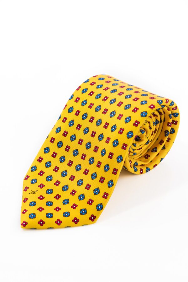 Cravatta Sette Pieghe Marella Giallo Ocra