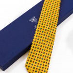 Cravatta Sette Pieghe Marella Giallo Ocra con confezione