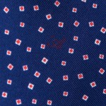 Dettaglio Microfantasia Blu Zaffiro con monogramma